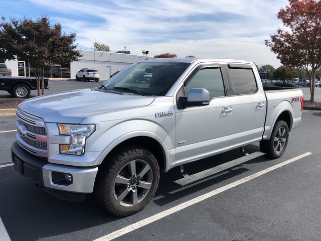 Pre Owned 2015 Ford F 150 4wd Supercrew Lariat Navi Leather Power Sunroof Power Running Boards Fx4 Sport Appearance Package Short Bed Four Wheel Drive